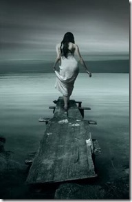 Girl walking out to Sea - Nov 2010